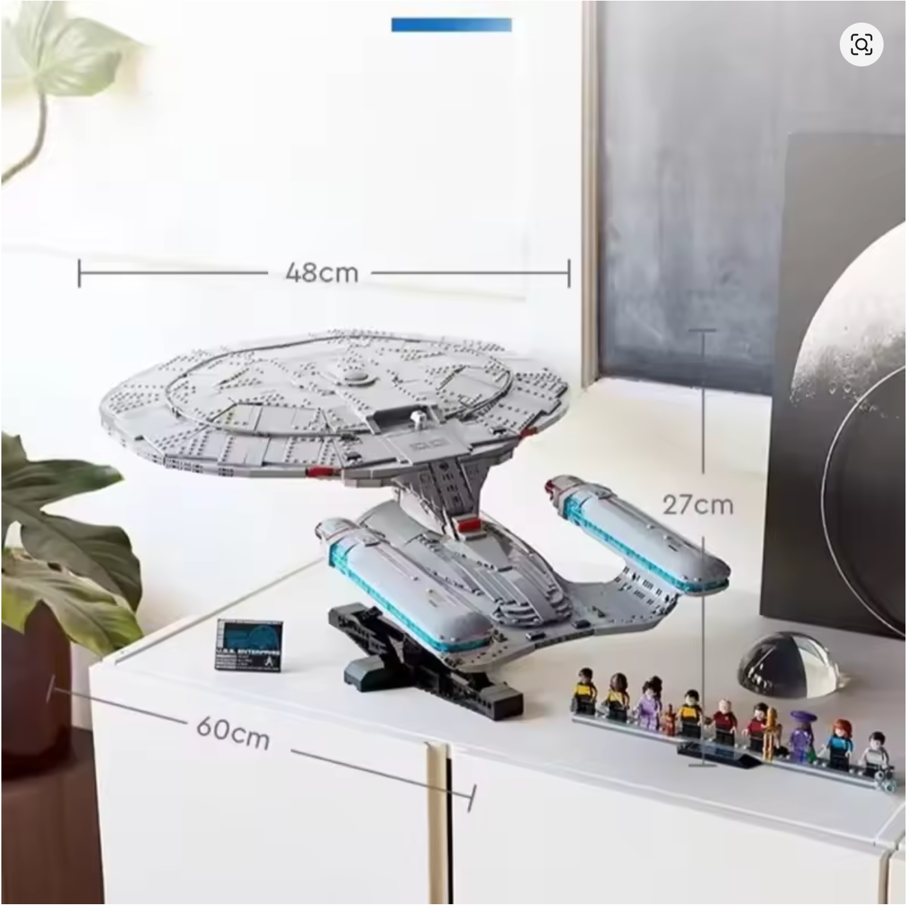 Star Trek U.S.S.S Enterprise NCC-1701-D Klemmbausteine 3600 Teile Selbstmontage