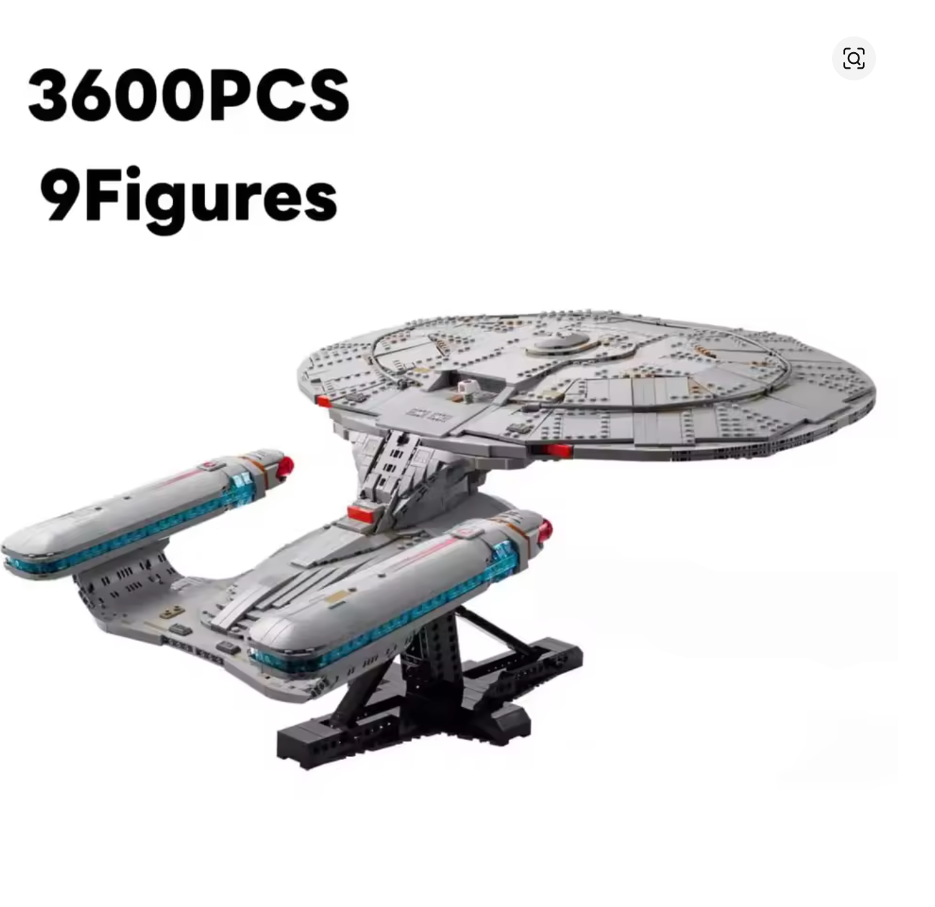 Star Trek U.S.S.S Enterprise NCC-1701-D Klemmbausteine 3600 Teile Selbstmontage