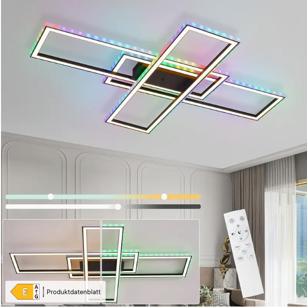 Deckenleuchte Deckenlicht 50W RGB LED mit Fernbedienung NEU