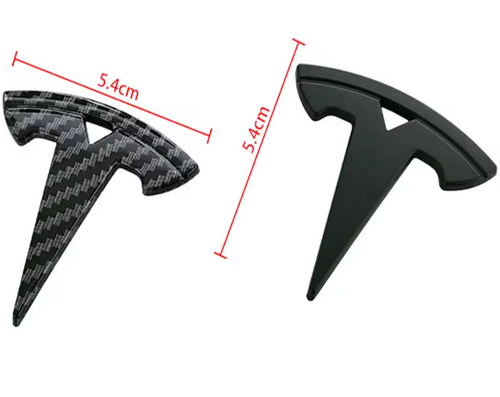 Aufkleber für Tesla Carbon 5,4x5,4 cm ABS Auto Lenkrad Abdeckung Emblem