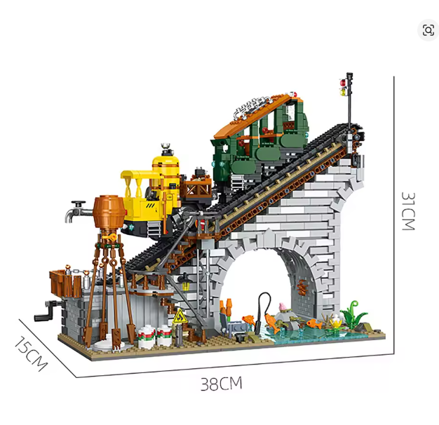 Bergbahn Eisenbahn Bausteine 1987 Teile Selbstmontage