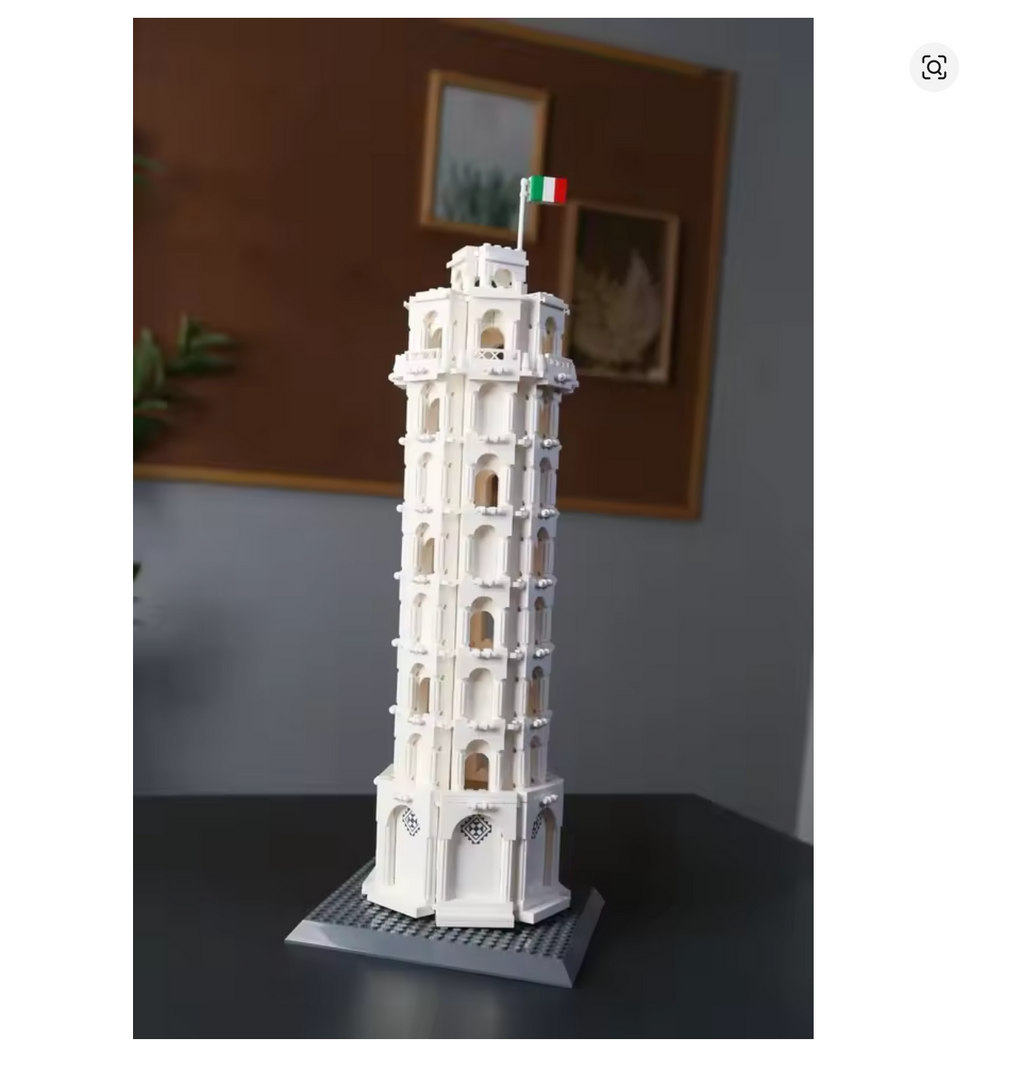 Schiefe Turm von Pisa Klemmbausteine Bausteine 1392 Teile Selbstmontage