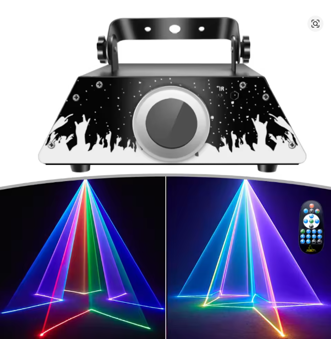3D RGB Laser Projektor – Fernbedienung · Bühne · Atmosphäre