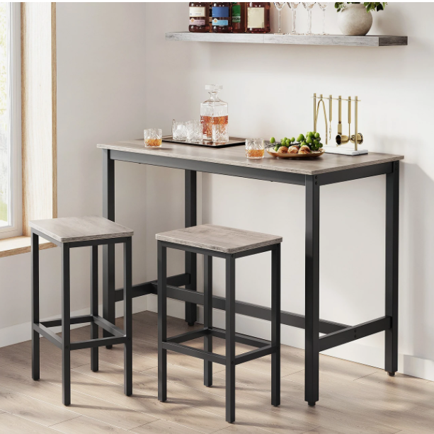Stehtisch mit 2 Barhockern Bartisch-Set NEU