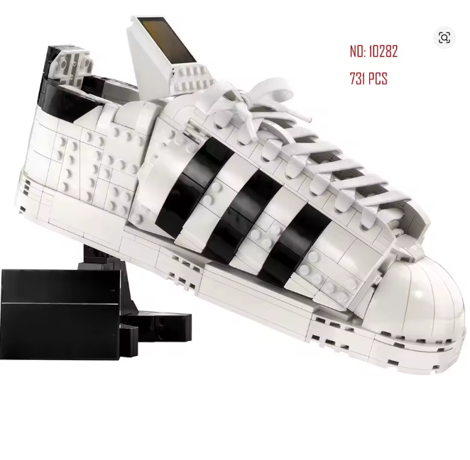 Sportschuh  Klemmbausteine Bausteine 731Teile Selbstmontage