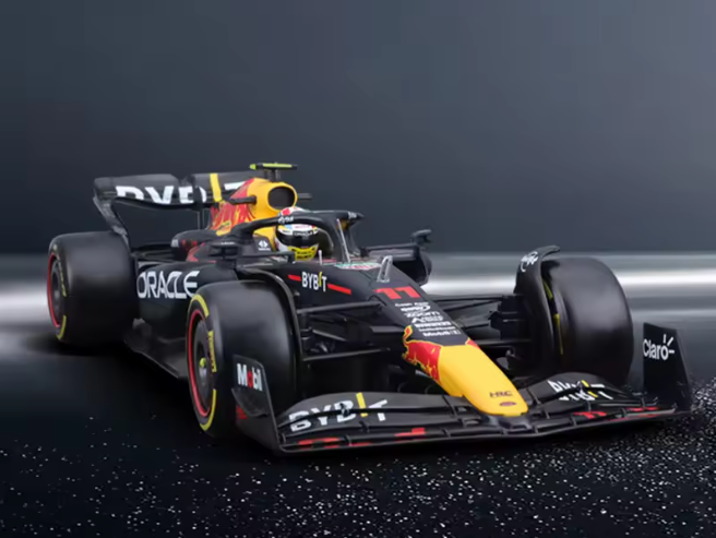 Modellauto Burago 1:18 F1-Modell Version 2023 Red Bull Racing #11 Perez