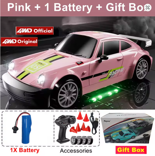 4WD RC Drift Auto mit LED-Licht 2,4G Radio 20KM/h Rennwagen