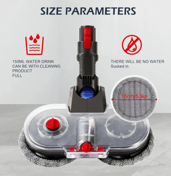 Elektrischer Mopp-Aufsatz für Dyson V11 V10 V8 V7 V15 Staubsauger