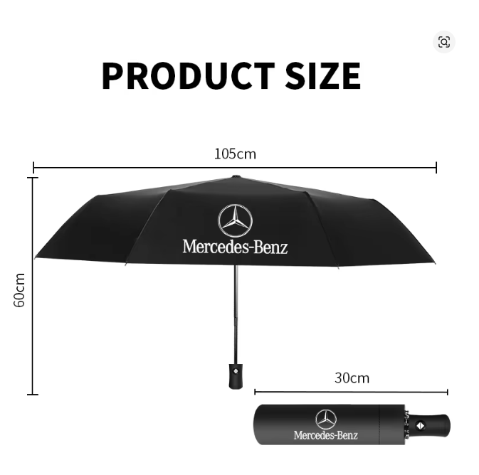 Mercedes-Benz Stockschirm/ Regenschirm/ Schirm Schwarz