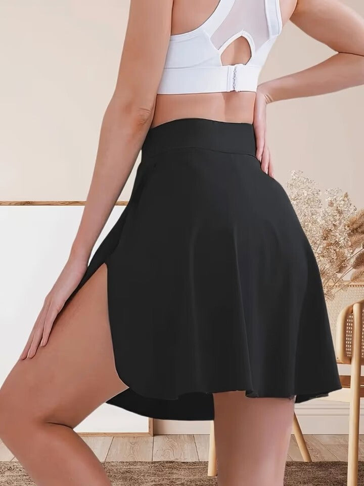 Knielanger sportlicher Skort Rock für Damen in Größe M