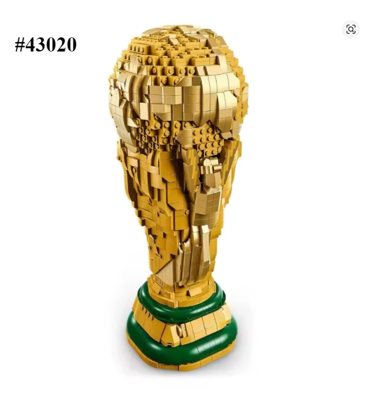 Weltfußball-Trophäe WM Pokal  Bausteine 2842 Teile Selbstmontage