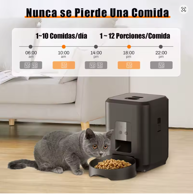 Smart Futterautomat für Haustiere mit Timer und Portionskontrolle