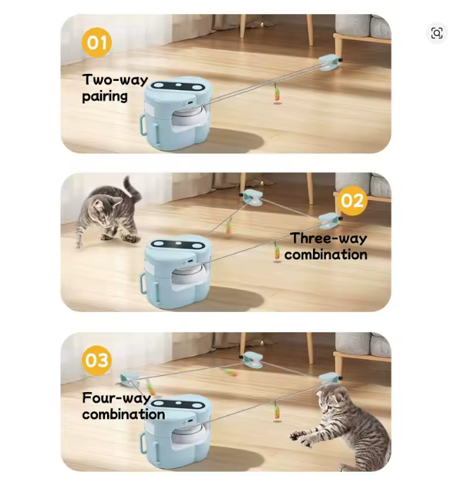 Automatisches Jagdspielzeug für Katzen mit Speed-Einstellung